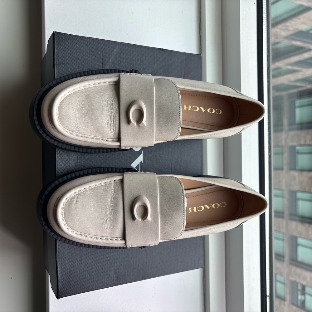 Coach Cream Loafers